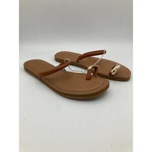 Universal Thread Toe Ring sandals Cognac/Clara Size 6.5